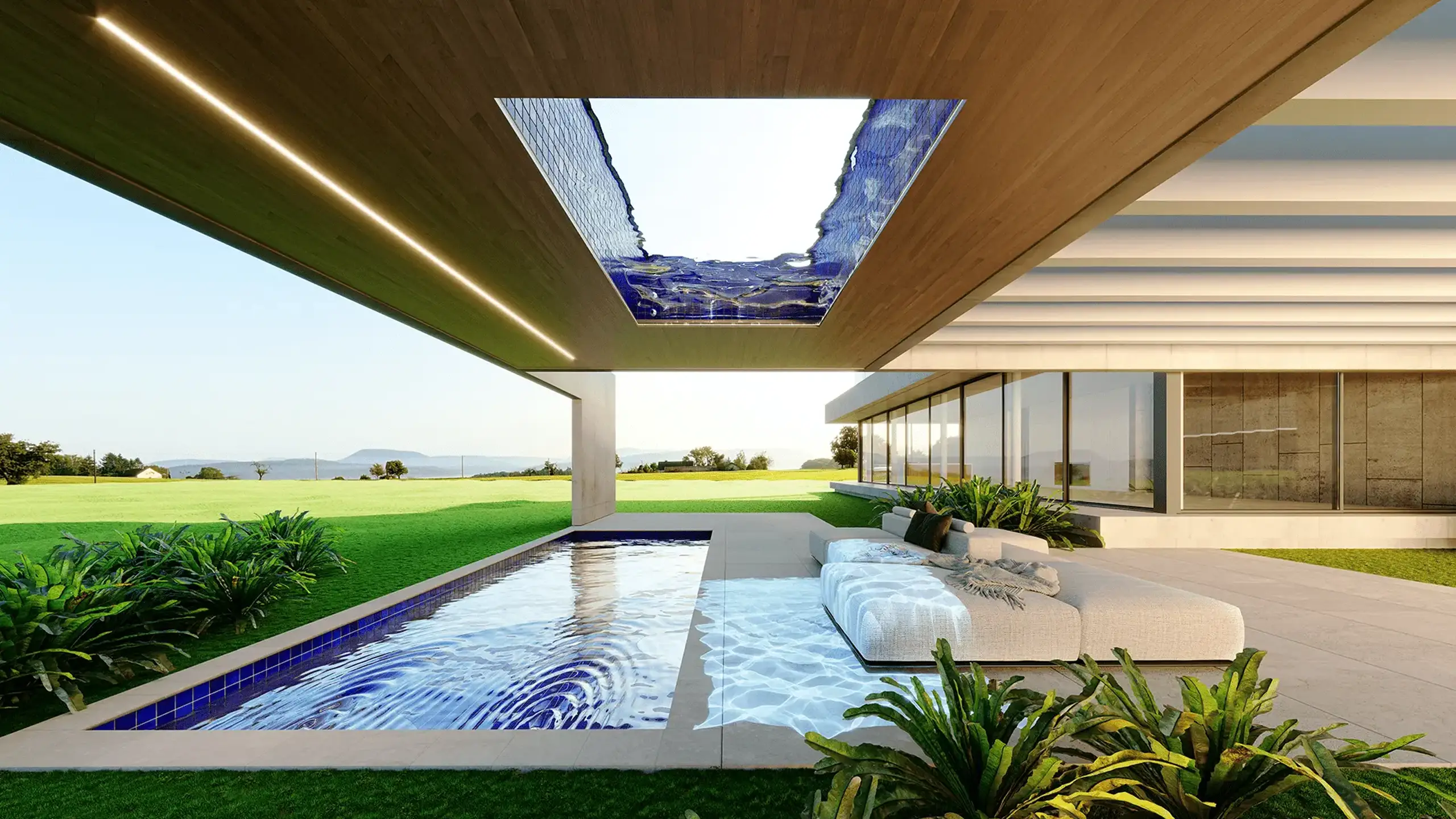 Fully-Tiled Pool