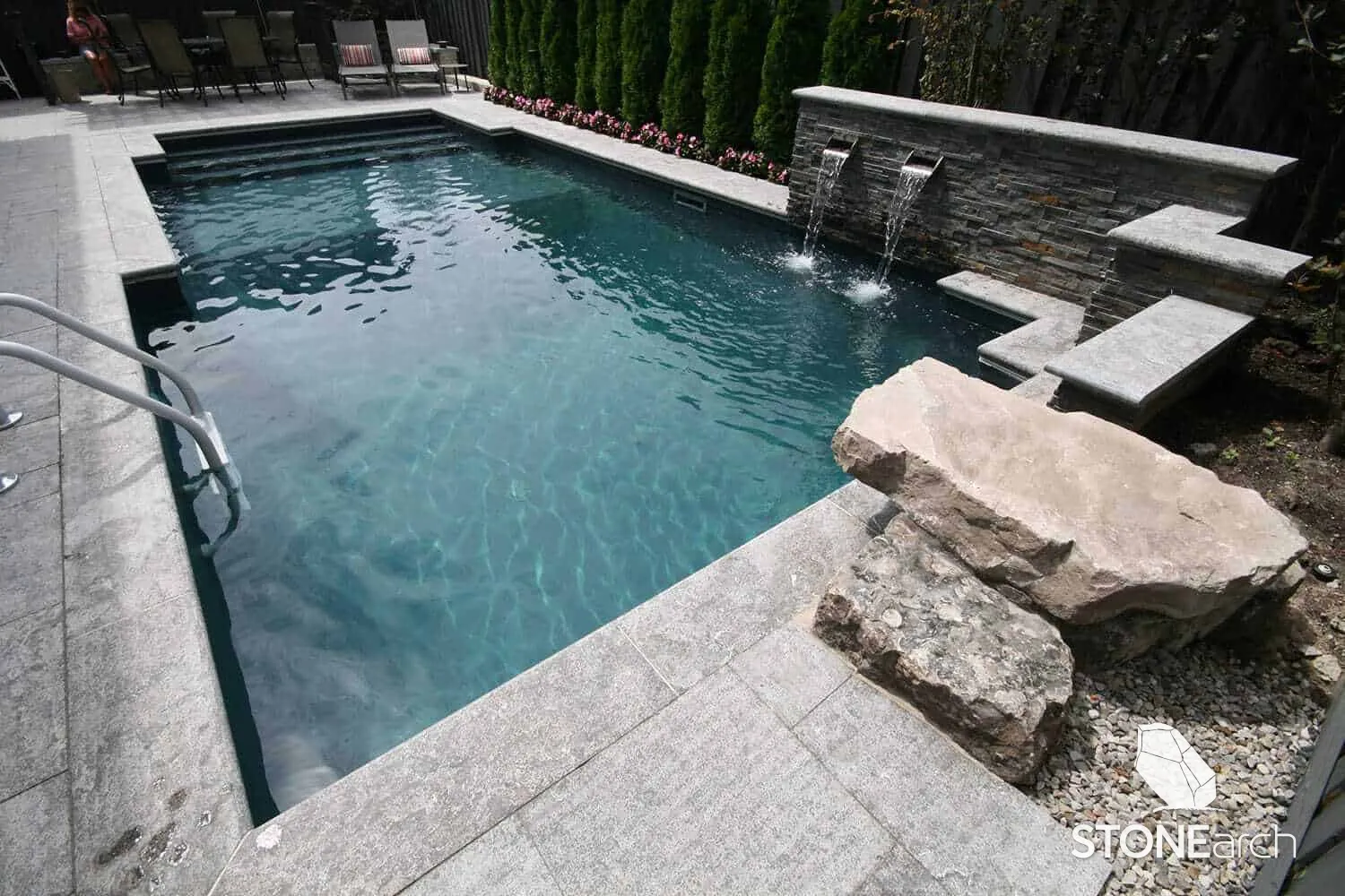 Poolside in Grey Stone